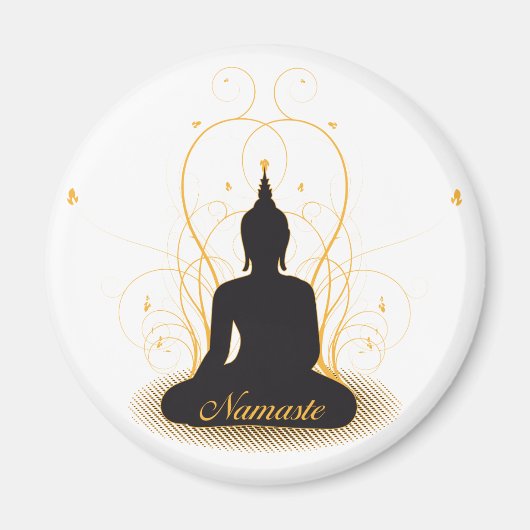 Elegant Namaste Buddha Magnet (Vorne)