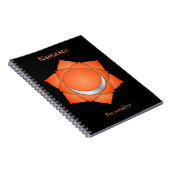 Elegant Namaste Orange Sacral Chakra Personalize Notizblock (Rechte Seite)