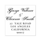 Elegant Names Wedding Rücksendeadresse Envelope Permastempel (Design)