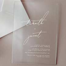 Elegant NAMES White Wedding Modern Calligraphy
