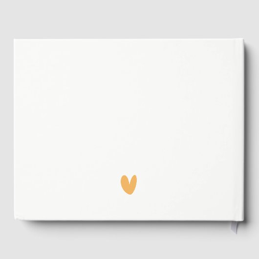 Elegant Nashville City Skyline Watercolor Wedding Gästebuch (Rückseite)