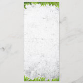 Elegant Natural Ferns Romantische Blätter Hochzeit Menükarte (Rückseite)