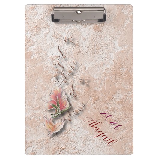 Elegant Nature Embossed clipboard Klemmbrett (Vorderseite)
