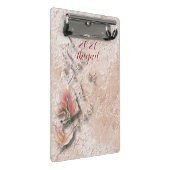 Elegant Nature Embossed mini clipboard  Klemmbrett (Schrägansicht)
