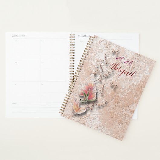 Elegant Nature Embossed spiral planner Planer (Anzeige)