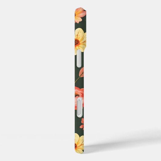 Elegant Nature iPhone16 Case - Vibrant Digital Pri (Rückseite / Rechts)