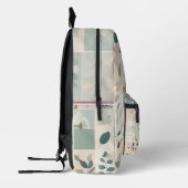 Elegant Nature Patchwork Bedruckter Rucksack (Links)