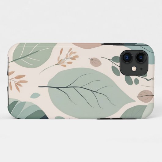 Elegant Nature Patchwork Case-Mate iPhone Hülle (Rückseite (Horizontal))
