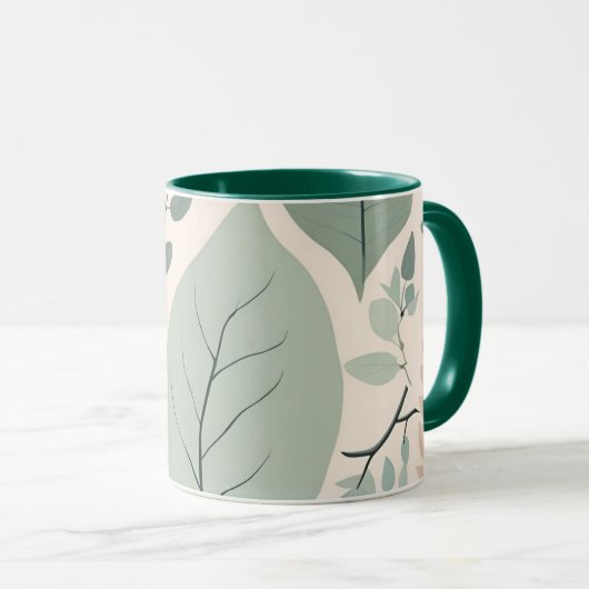 Elegant Nature Patchwork Tasse (VorderseiteRechts)