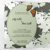 Elegant Nature Theme Wedding Einladung (Innen Erste Seite)