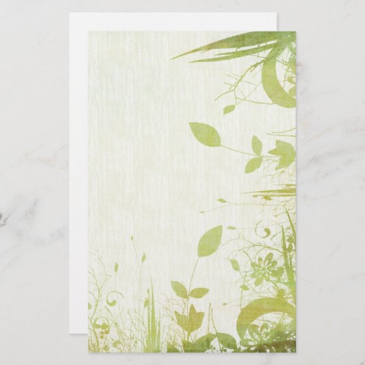 Elegant Nature Themed Stationery Briefpapier (Vorne/Hinten)