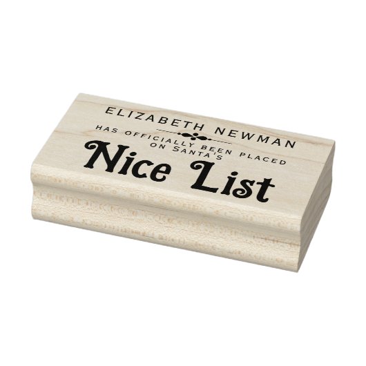 Elegant Naughty oder Nice List Der Weihnachtsmann Gummistempel (Stempel)