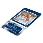 Elegant Nautical Beach Foto Merry Christmas Magne Magnet (Linke Seite)