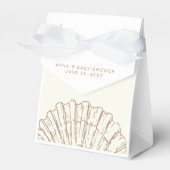 Elegant Nautical Clamshell Baby Shower Geschenkschachtel (Vorderseite)