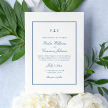 Elegant Nautical Navy Blue Anchor Hochzeit