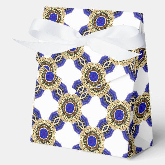 Elegant Nautical Royal Blue und White Geschenkschachtel (Vorderseite)