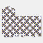 Elegant Nautical Royal Blue und White Geschenkschachtel (Ungefaltet)