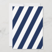 Elegant Nautical Save the Date - Navy Blue, Einladung (Rückseite)