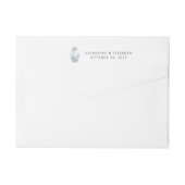 Elegant Nautical Seashell Moderne Hochzeit (Rückseite)