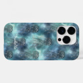 Elegant Nautical Sparkle Blue Case-Mate iPhone Hülle (Rückseite (Horizontal))