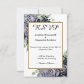 ELEGANT NAVANT BLAUE GOLD EUCALYPTUS ROSE UAWG EINLADUNG (Vorderseite)