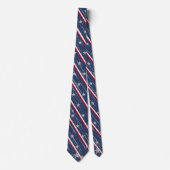 Elegant Navy Blue 4. Juli Star Spangled Krawatte (Vorderseite)
