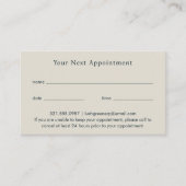 Elegant Navy Blue Abstrakt Modern Terminkarte (Vorderseite)