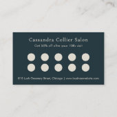 Elegant Navy Blue Abstrakt Modern Treuekarte (Rückseite)