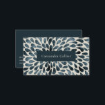 Elegant Navy Blue Abstrakt Modern Visitenkarte<br><div class="desc">Moderne Visitenkarte mit elegantem marineblauen abstrakten Muster.</div>