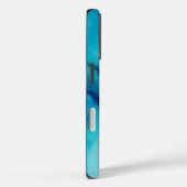 Elegant Navy Blue Aqua Case-Mate iPhone Hülle (Rückseite / Rechts)