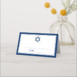 Elegant Navy Blue Bar Mitzvah Platzkarte<br><div class="desc">Elegant Navy Blue Bar Mitzvah Platzkarte</div>