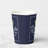 Elegant Navy Blue Class Of 2026 Graduation Pappbecher (Rechts)