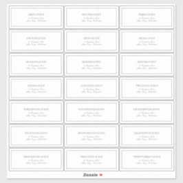 Elegant Navy Blue Classic Script Guest Address Aufkleber