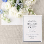 Elegant Navy Blue Classic Script Wedding Einladung<br><div class="desc">Eine klassische, elegante marineblaue Hochzeitseinladung mit Script-Kalligraphie. Perfekt für die moderne Braut mit einer formalen Affäre. Kontaktieren Sie Designer für passende Produkte. Vielen Dank für die Unterstützung unseres kleinen Unternehmens, wir wissen es wirklich zu schätzen! Wir freuen uns sehr, dass Sie dieses Design so sehr wie wir Liebe haben, und...</div>