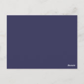 Elegant Navy Blue Cross Boy First Communation Postkarte (Rückseite)