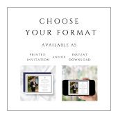 Elegant Navy Blue Cross Boy Foto Erste Kommune Einladung