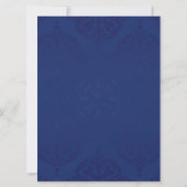 Elegant Navy Blue Damask (Rückseite)