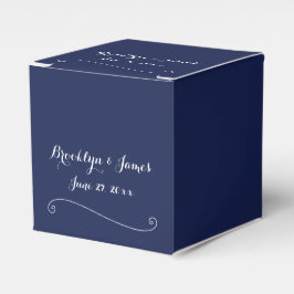 Elegant Navy Blue Gastgeschenk Hochzeit Boxes Geschenkschachtel