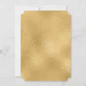 Elegant Navy Blue Gold Cross Boys Bestätigung Einladung (Rückseite)