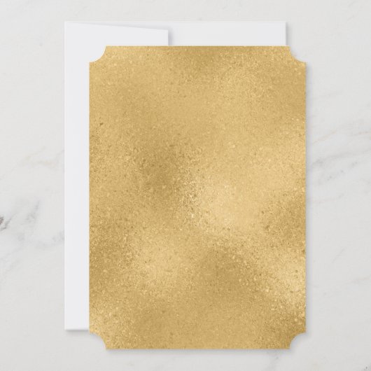 Elegant Navy Blue Gold Cross Boys Bestätigung Einladung (Rückseite)