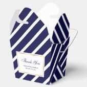 Elegant Navy Blue Gold Hochzeit Vielen Dank Geschenkschachtel (Geöffnet)