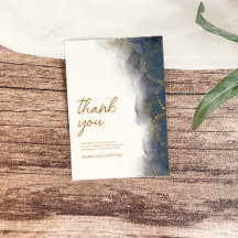 Elegant Navy Blue Gold Marmor Hochzeit