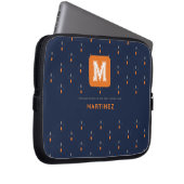 Elegant Navy Blue Laptop Sleeve (Vorne Rechts)