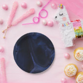 Elegant Navy Blue Paper Plate Pappteller (Party)