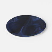 Elegant Navy Blue Paper Plate Pappteller (Schrägansicht)