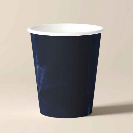 Elegant Navy Blue Party Cup Pappbecher