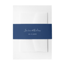 Elegant Navy Blue Personalisiert Wedding