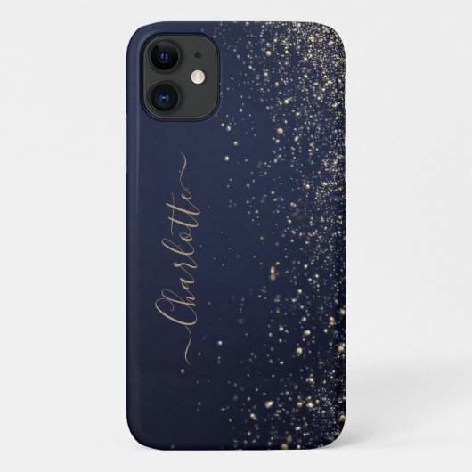 Elegant Navy Blue Phone Cover (Rückseite)