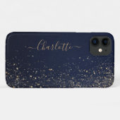 Elegant Navy Blue Phone Cover (Rückseite (Horizontal))