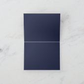 Elegant Navy Blue Platzkarte (Innenseite)